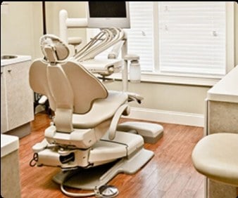 Dental treatment chair at Covington Family Dentistry